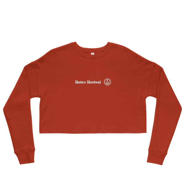 Womens Cropped Sweatshirt Brick Front 65Bb8D6Aa3C9E